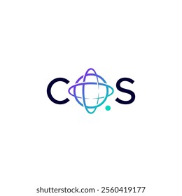 CQS logo connected with planet and atoms
