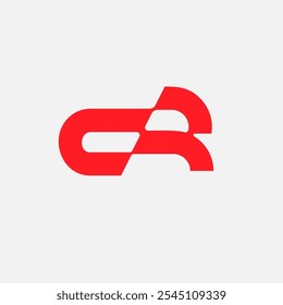 cr abstract modern minimalist logo