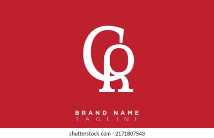 CR Alphabet letters Initial Monogram Logo RC, C und R