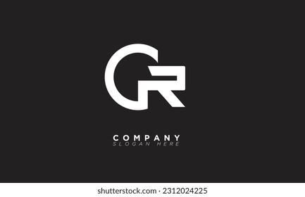 CR Alphabet letters Initials Monogram logo RC, C and R