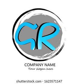 cr Beauty vector initial logo, handwriting logo of initial signature, wedding, fashion, jewelry, boutique, 
floral and botanical with creative template for any company or business.
