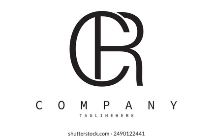 cr business logo design vector icon