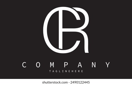 cr business logo design vector icon