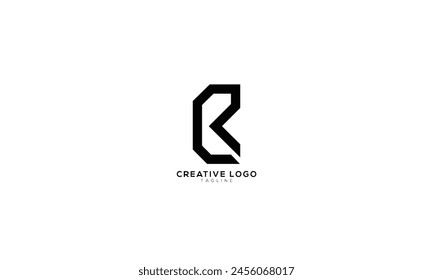 CR CK Abstract initial monogram letter alphabet logo design