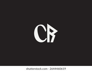 CR creative initial logo design and letter logo