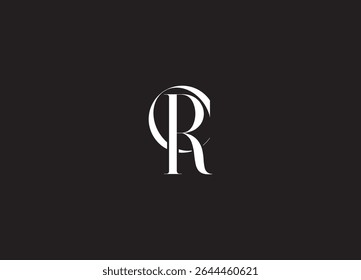 CR creative initial logo design and letter logo