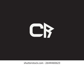CR creative initial logo design and letter logo