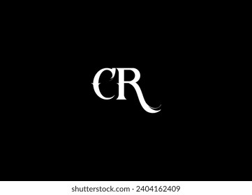 CR  creative logo design and initial logo design