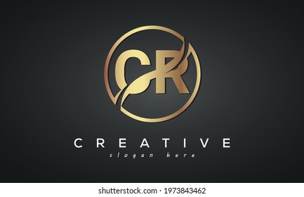 CR creative luxury logo design