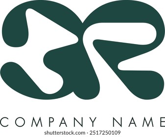 CR creative modern abstract letter logo vector design. Usable for your company or business and brand identity.