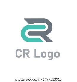 CR Creative Shape Logo Design