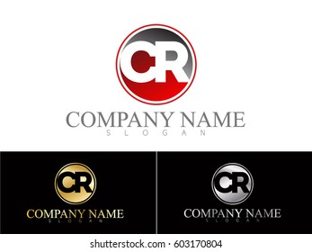 CR font logo design