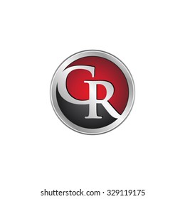 CR initial circle logo red