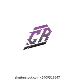 CR initial esport logo inspiration ideas for gaming team, youtube, twitch