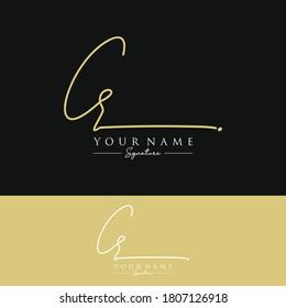 CR Initial letter handwriting and signature logo.