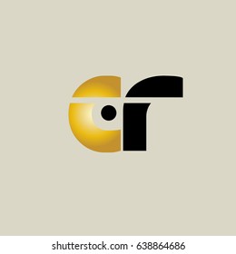 cr initial letter linked lowercase logo. c and r vector template design.