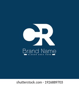 CR Initial Letter Logo - Minimal Vector Logo for Initials C and R