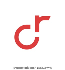CR initial letter logo template vector icon design