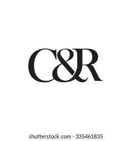 C&R Initial logo. Ampersand monogram logo