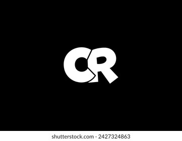 CR  initial logo design and letter logo