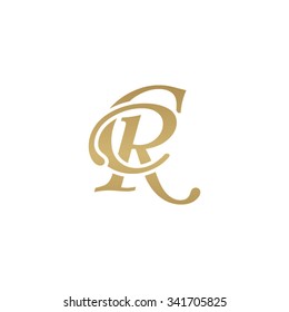 CR initial monogram logo