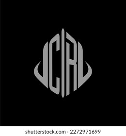 CR initial monogram real estate with building design