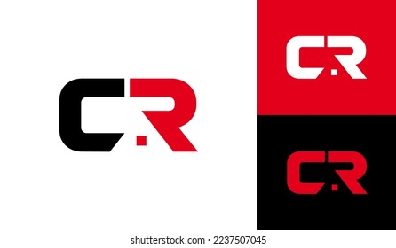 CR initials logo with house roof. Suitable for real estate company logo