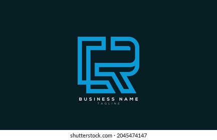 CR initials monogram letter text alphabet logo design