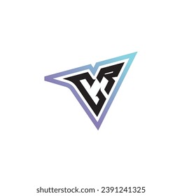 CR letter combination cool logo esport or gaming initial logo as a inspirational concept design