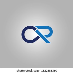 CR letter design and logo