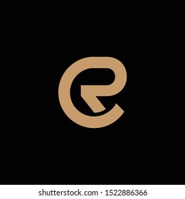 CR letter design and logo