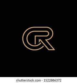 CR letter design and logo