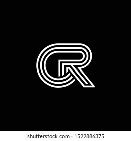 CR letter design and logo