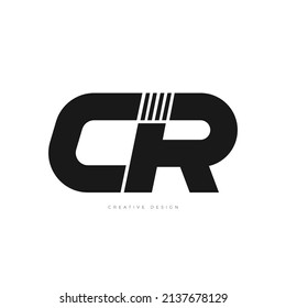 CR letter logo branding concept