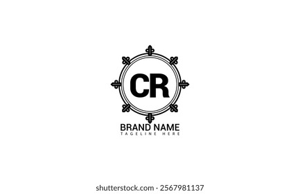 CR letter logo Creative Design. CR monogram Logo Unique Concept Vector. CR creative modern flat abstract initials letter logo