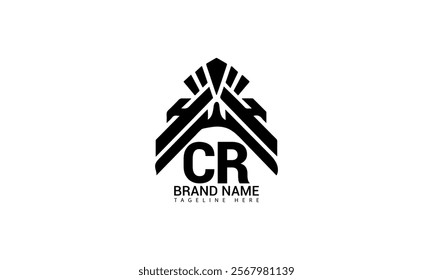 CR letter logo Creative Design. CR monogram Logo Unique Concept Vector. CR creative modern flat abstract initials letter logo