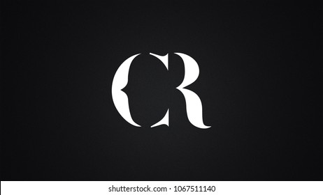 CR Letter Logo Design Letter Logo