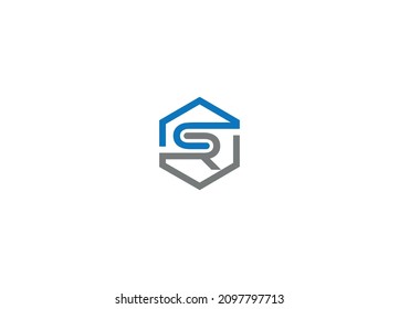 CR letter Logo Design with Creative Modern vector icon template