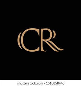 CR letter logo design and images