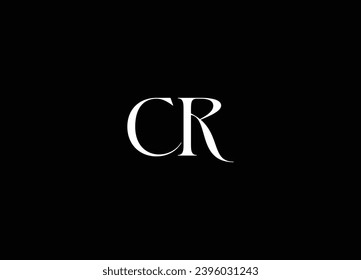 CR letter logo design and initial logo