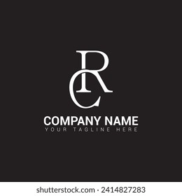 CR letter logo design and initial logo