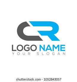 CR Letter Logo Design Template EPS File