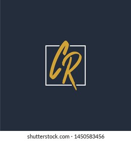 CR Letter Logo Design Template