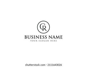 CR Letter Logo Design Template