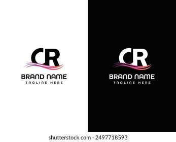 CR Letter Logo Design Template