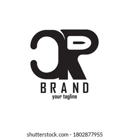 CR letter logo design vector illustration
