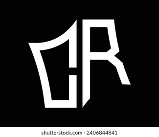 CR letter logo design vector art