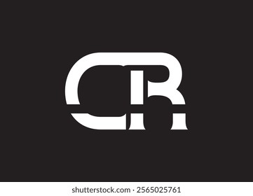 CR letter logo design vector am initials design icon