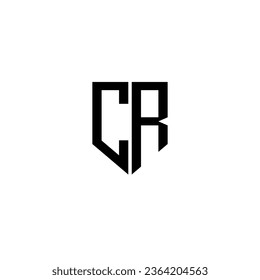 CR letter logo design with white background in illustrator. Vector logo, calligraphy designs for logo, Poster, Invitation, etc.