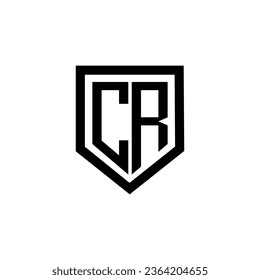 CR letter logo design with white background in illustrator. Vector logo, calligraphy designs for logo, Poster, Invitation, etc.